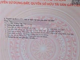 bán nhanh lô đất 5×23 fuul thổ cư rất đẹp 