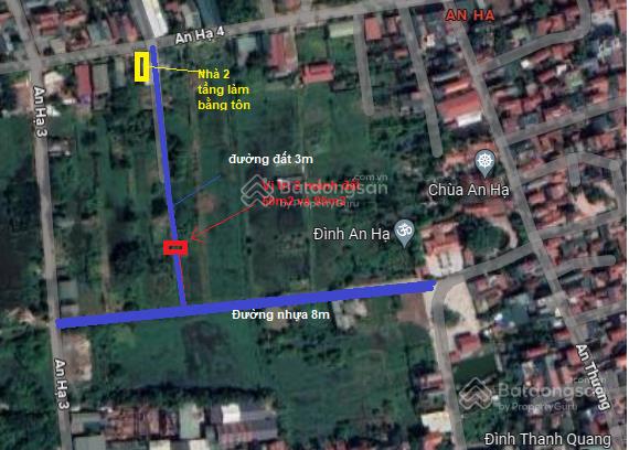 Cc bán lô đất an hạ  an khánh, hoài đức, mặt đường 3m ( 0393 410 ***)