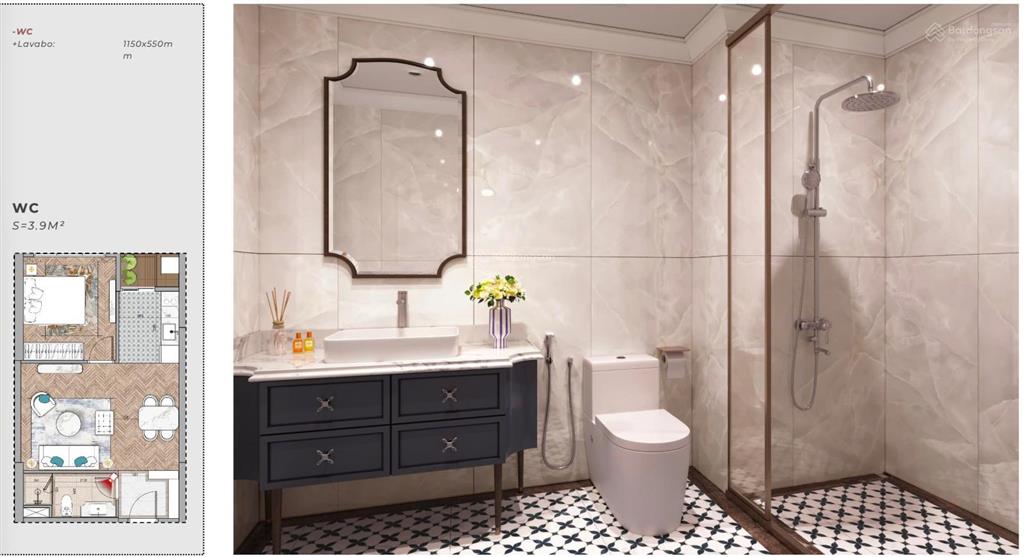 Bán ch 1pn, 1wc tại capital square, 3,8 tỷ, 45,28m2, hot!