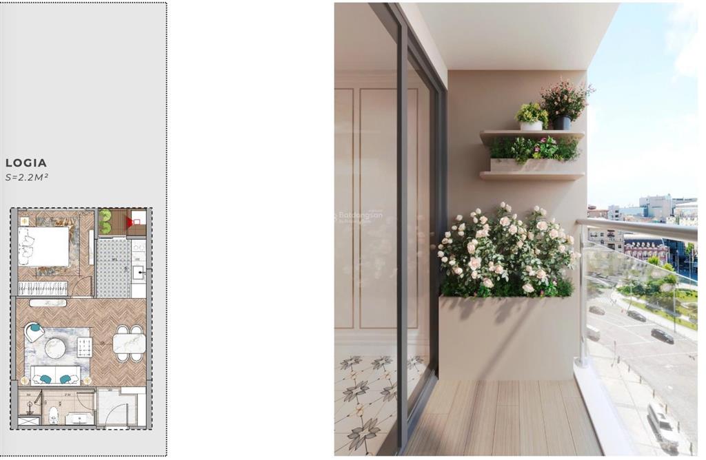 Bán ch 1pn, 1wc tại capital square, 3,8 tỷ, 45,28m2, hot!