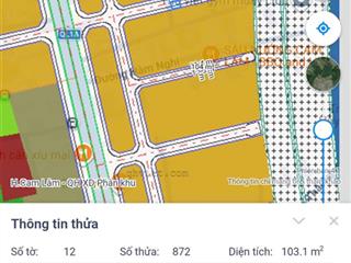 Đất full thổ cư cam đức  103m2 odt gần ql1a  quy hoạch vinhomes  đường 10m