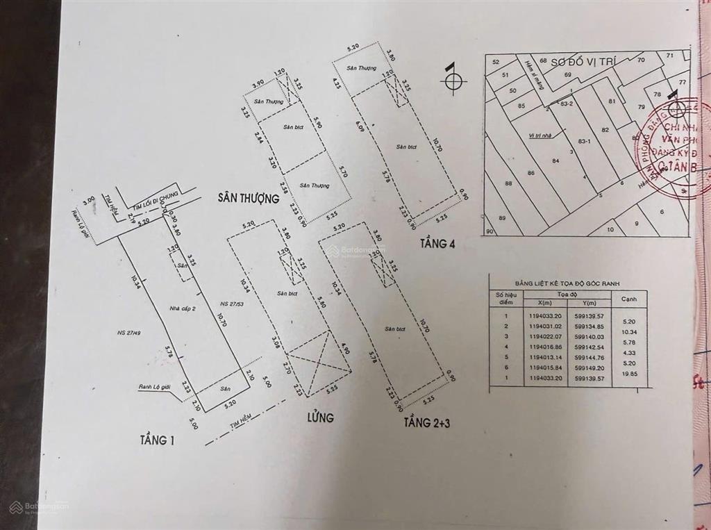 Giảm 5 tỷ bán gấp hẻm 6m hoàng văn thụ, 5,2x20m, 2 mặt tiền, kết cấu đẹp 6 tầng, 8pn, có thang máy