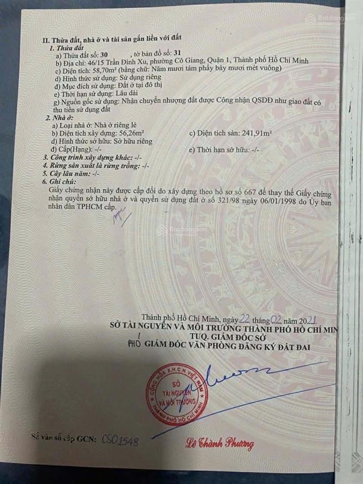 Bán chdv hxh trần đình xu q1, 9 phòng, thu nhập 45tr/tháng, 5%/năm, 60m² công nhận, giá 13,8 tỷ