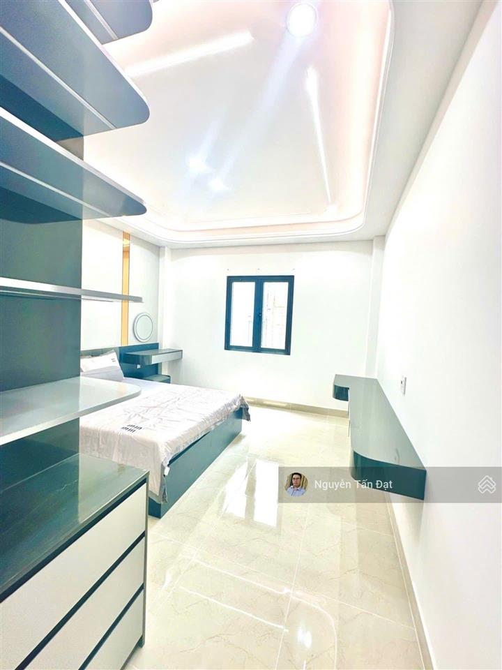 Hẻm ô tô, hồ xuân hương 58,1m2, gần chợ bà chiểu  nhà mới 4 tầng 4pn  tặng full nội thất  8,8 tỷ