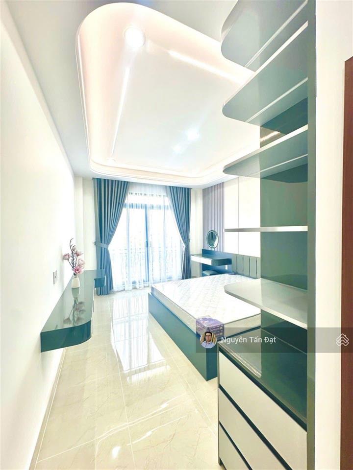 Hẻm ô tô, hồ xuân hương 58,1m2, gần chợ bà chiểu  nhà mới 4 tầng 4pn  tặng full nội thất  8,8 tỷ