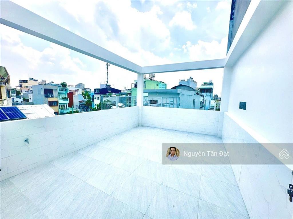 Hẻm ô tô, hồ xuân hương 58,1m2, gần chợ bà chiểu  nhà mới 4 tầng 4pn  tặng full nội thất  8,8 tỷ