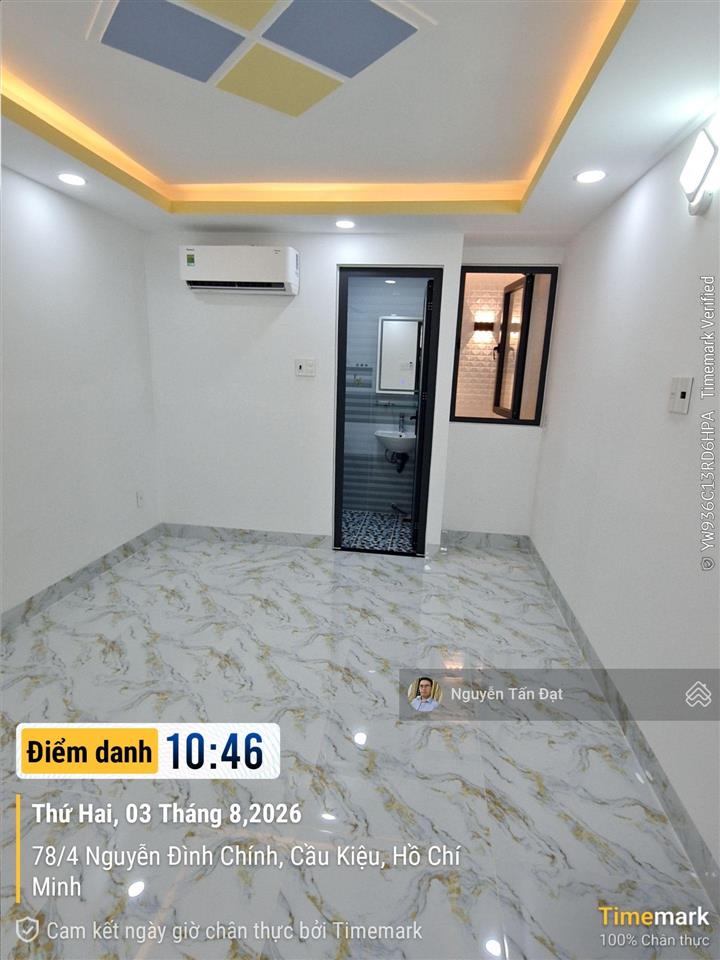 Nhà mới xây nguyễn đình chính 43.3m2 5 tầng, thang máy hẻm ô tô 6m  giáp q1, q3, sân bay 10,5 tỷ