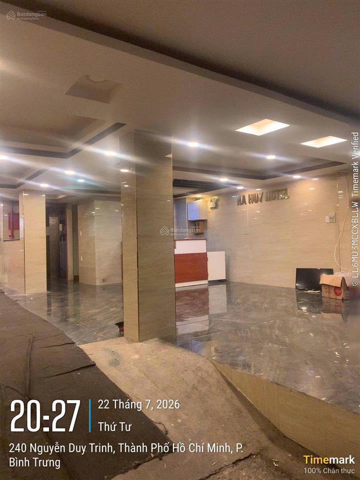 Chủ định cư cho thuê khách sạn mặt tiền đường nguyễn tuyển ngang 9m bề thế