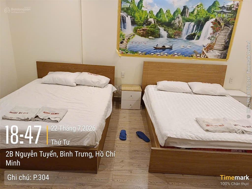Chủ định cư cho thuê khách sạn mặt tiền đường nguyễn tuyển ngang 9m bề thế