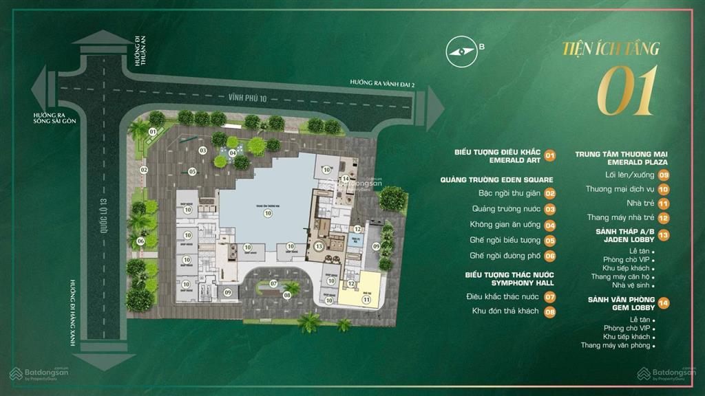 The emerald boulevard  căn hộ mặt tiền ql13 tứ diện view sông giá từ 2,8 tỷ tt 50% nhận nhà