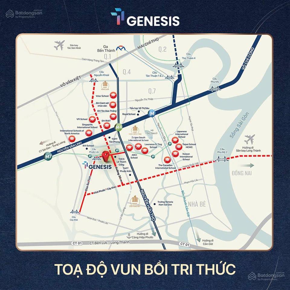 Tt genesis nhà bè 4 mặt tiền, 3 mặt view sông, từ 69tr/m², full nội thất, ck 11%