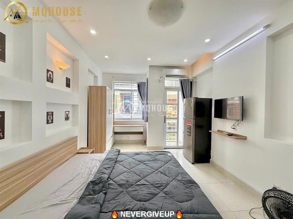 Căn hộ ban công  máy giặt riêng hẻm oto  dt 35m2 ngay trục lê văn sỹ, nhà thờ vườn xoài, bờ kè q3
