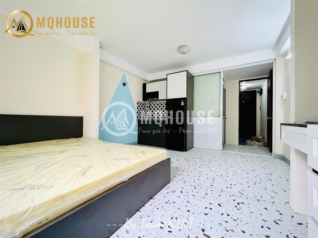 Căn hộ studio ban công, cửa sổ thoáng mát  full nội thất  khu ăn uống phan xích long, vạn kiếp