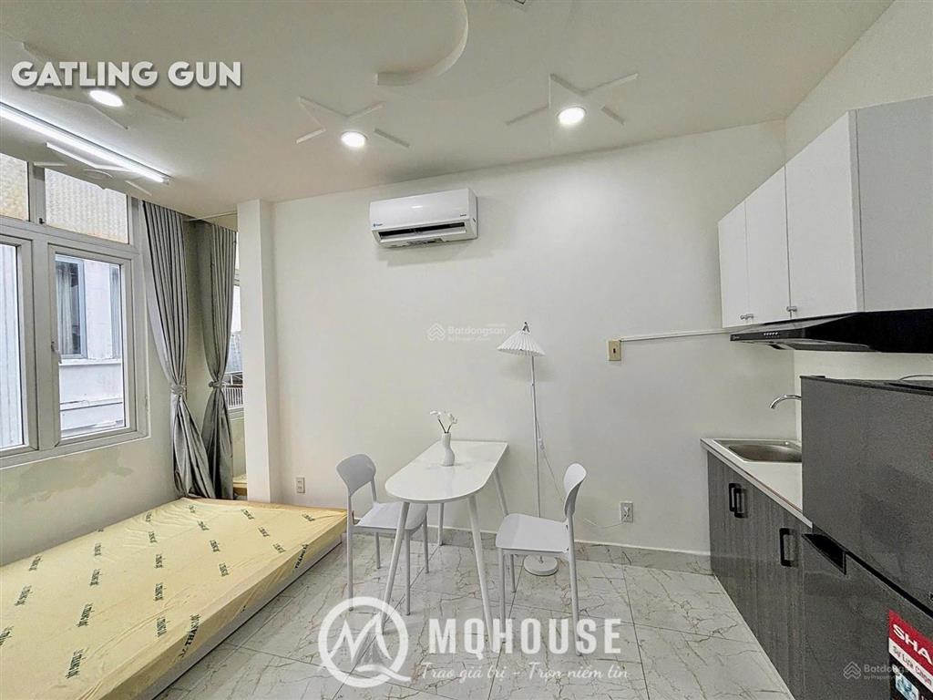 Căn hộ cửa sổ lớn  full nội thất ngay bờ kè hoàng sa, coopmart nhiêu lộc, cầu lê văn sỹ q3