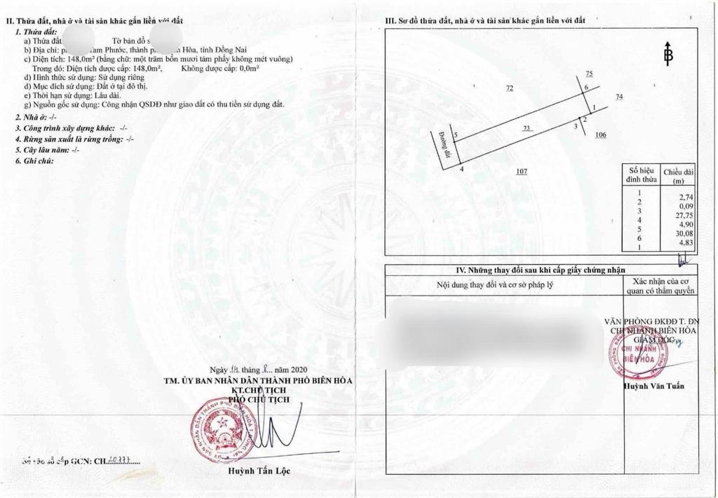 Chính chủ cần bán nhà cấp 4 phường tam phước, tp. biên hòa, đồng nai