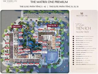 Chiết khấu 3,4 tỷ căn 3pn 117m2 tại the matrix one premium.