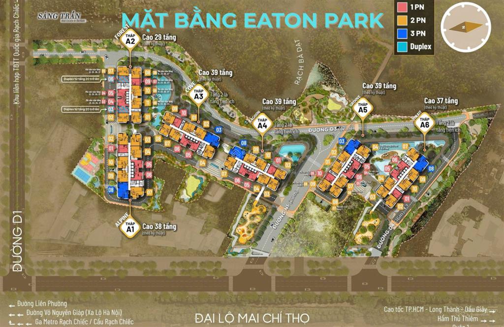 Eaton park | bán căn góc 3pn 103m tháp a1 chỉ 15% ban đầu