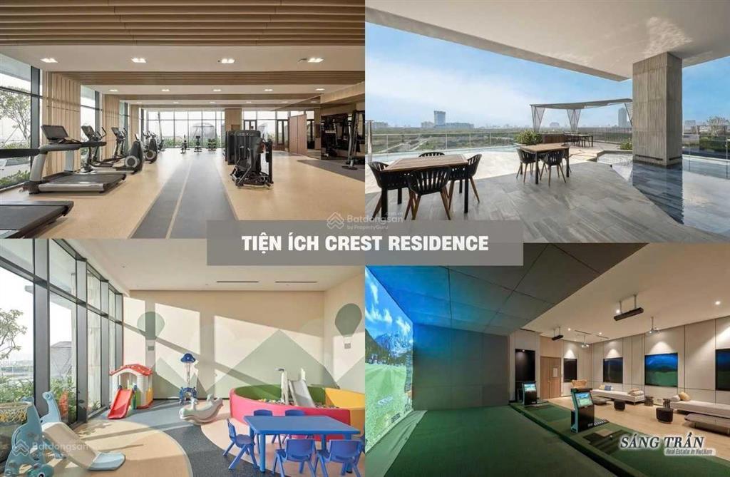 The crest cho thuê căn 2pn + diện tích 115m2 chỉ với 55 triệu/tháng hàng hiếm