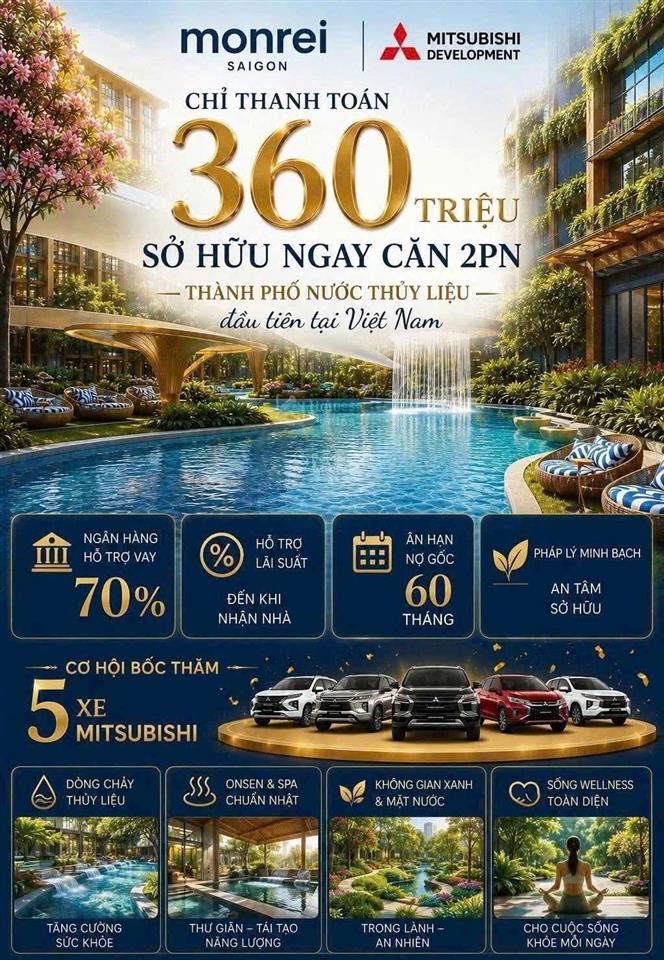 Căn 3pn góc suất nội bộ  tặng 7 chỉ vàng pnj mua trực tiếp hàng cđt tại căn hộ monrei saigon