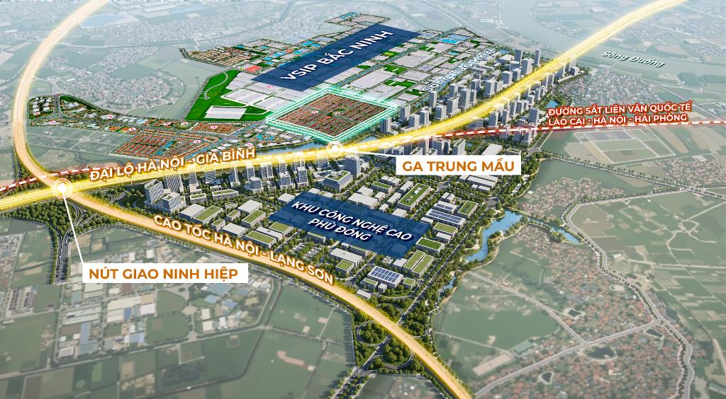 Rổ hàng biệt thự sông F0, đón sóng khu CNC Phù Đổng, giá chỉ 80 triệum2, vay 24 tháng 0 gốc lãi