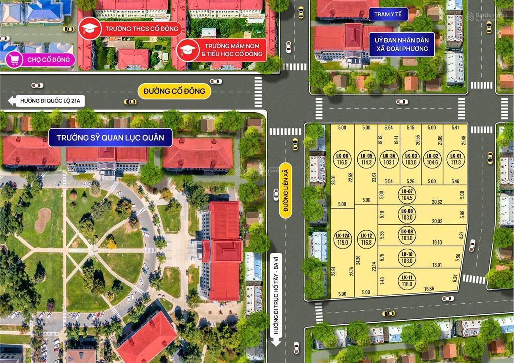 Bán gấp lô góc cực đẹp thoáng tại đoài phương giá công khai 32.5tr/m2