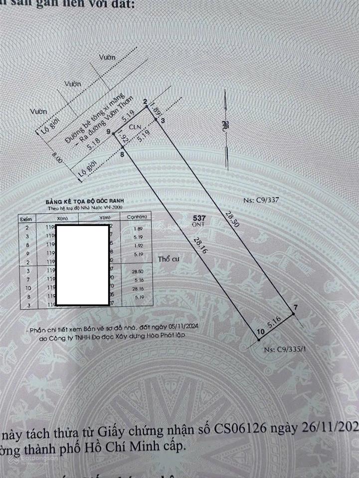 Bán gấp đất shr 5.2 x 30m bình chánh, full thổ cư xây dựng hoàn công ngay, giá tốt nhất khu vực