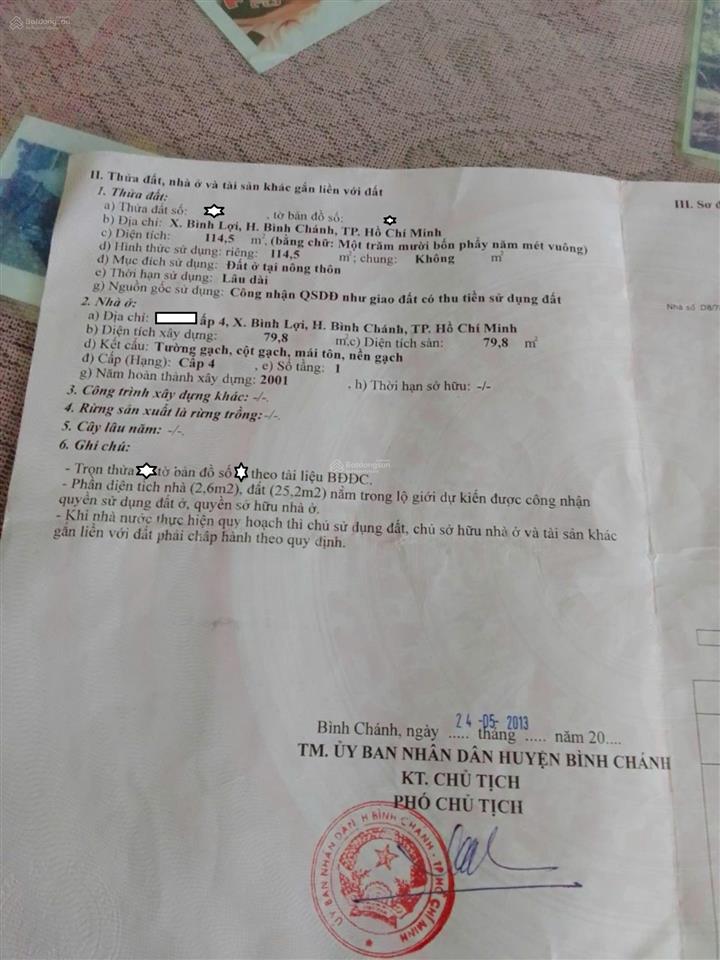 Bán nhà vị trí đẹp 1/ ngắn trần văn giàu 6x19m, shr, hẻm xe hơi thông