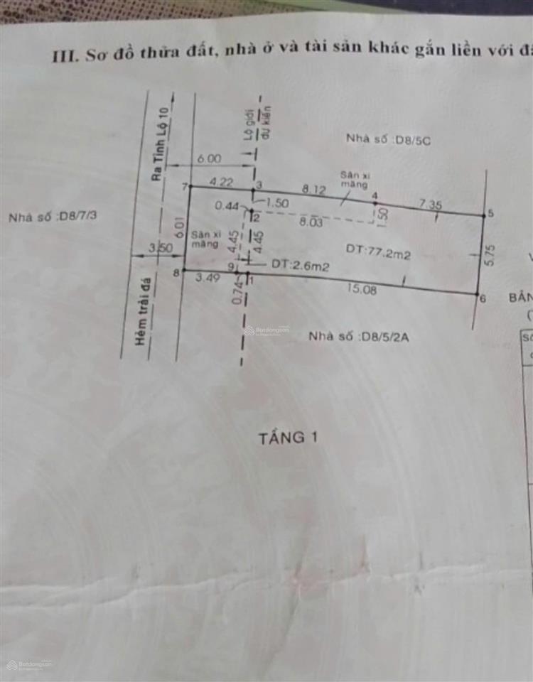 Bán nhà vị trí đẹp 1/ ngắn trần văn giàu 6x19m, shr, hẻm xe hơi thông
