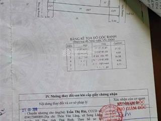 Bán lô đất 2 mặt tiền 4x36, gần chợ liên ấp 123, vĩnh lộc b