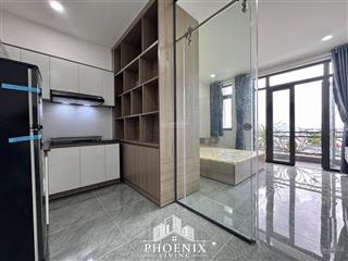 1 phòng ngủ  nằm ngay hà huy giáp cầu vượt ngã tư ga  tách bếp  full nội thất mới 100%