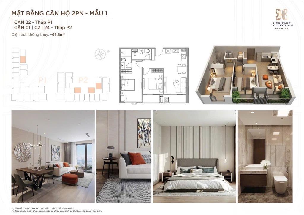 Bán căn hộ 2pn, 2wc tại vinh heritage, 40 triệu vnd/m2, 70m2