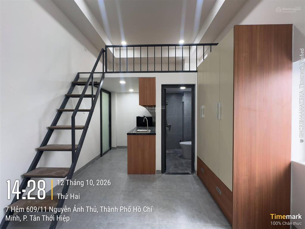 Khai trương phòng có gác, full nội thất, ngay nguyễn ảnh thủ, uth, cvmp quang trung