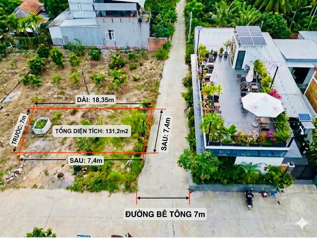 Lô đất đối diện homestay bãi choi  hòn yến  dt 7x18,5m full thổ cư  đường oto  cách biển 500m