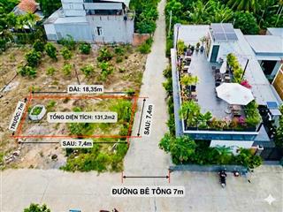 Lô đất đối diện homestay bãi choi  hòn yến  dt 7x18,5m full thổ cư  đường oto  cách biển 500m