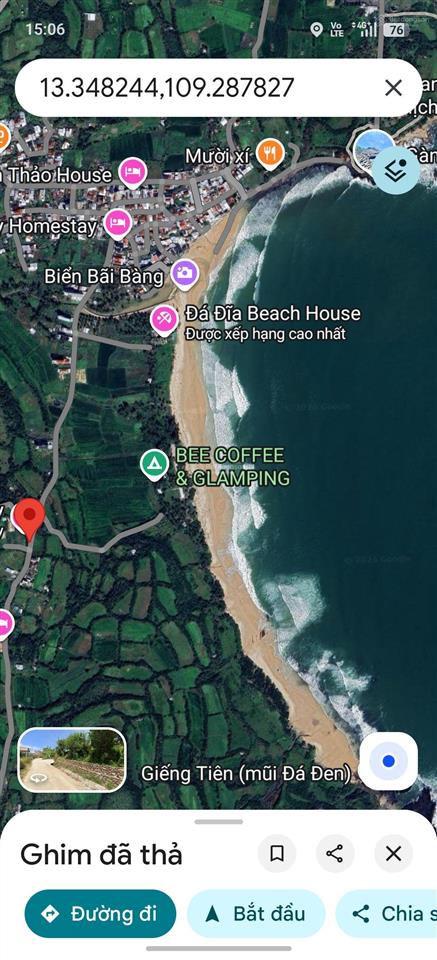 Bán lô đất 2000m2 sổ sẵn full đất ở  view biển gành đá đĩa rất đẹp  đường oto  giá 12tr/m2