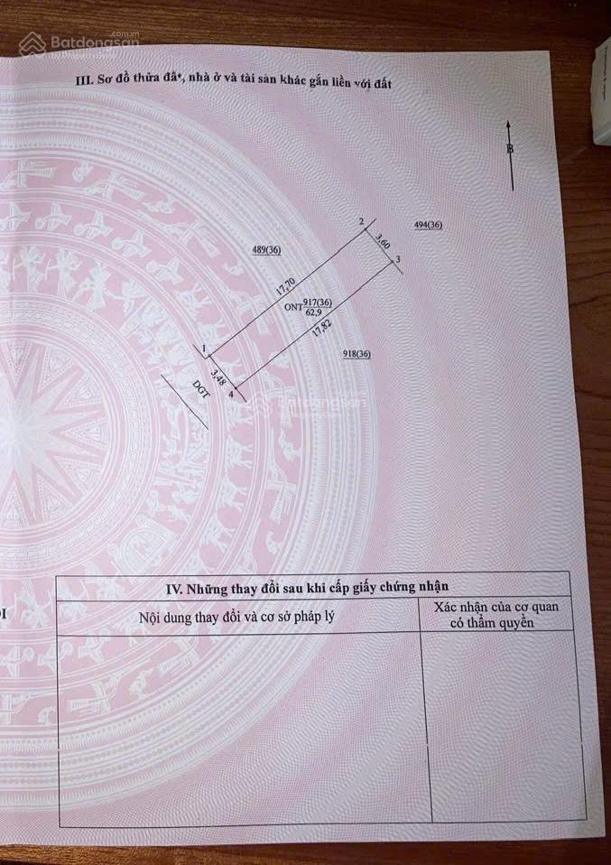 Bán đất ích vịnh  phương đình  đan phượng  69,2m2