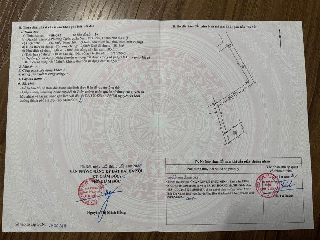Bán nhà phương canh nam từ liêm  37m2