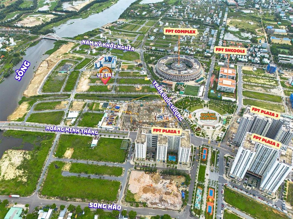 Đất nền fpt  phân khu trung tâm  cạnh trường fpt  chỉ 5,6 tỷ/96,6m2