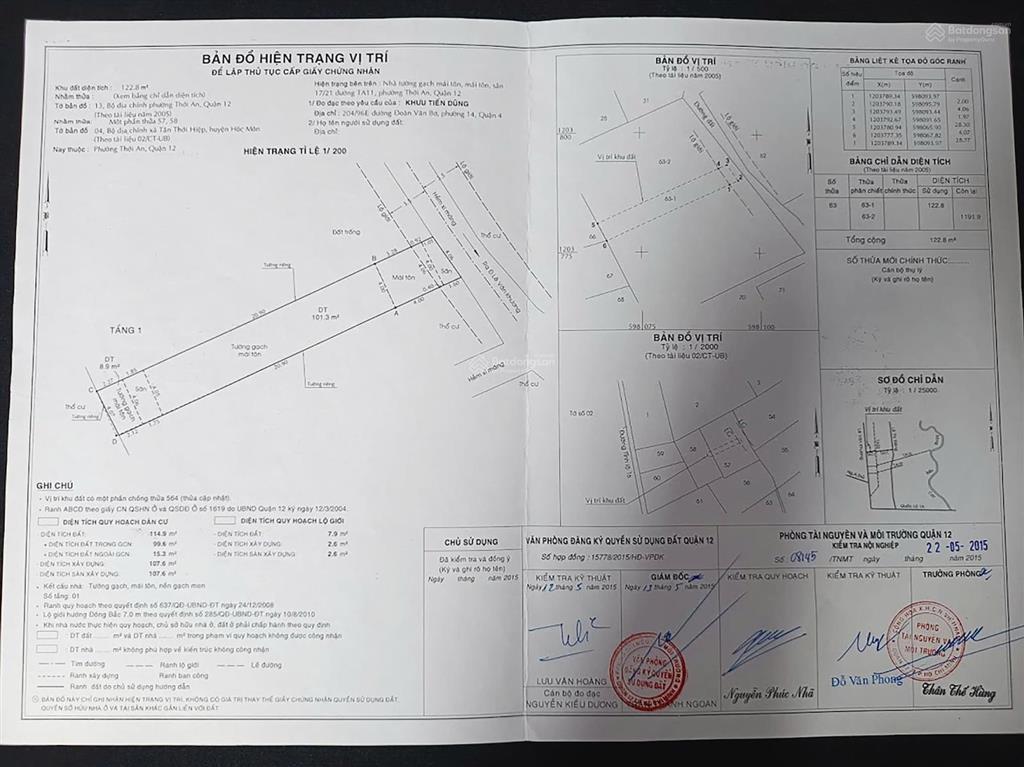 Chính chủ bán gấp nhà sổ hồng riêng phường thới an quận 12 tp. hcm