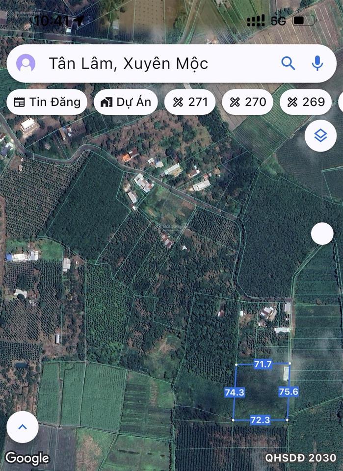 Đất rẻ bàu lâm  tp. hcm (tân lâm  xuyên mộc  brvt)