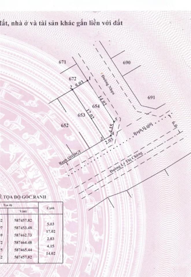 Lô góc 2 mặt tiền mt lý thị chừng  tỉnh lộ 15  giá chỉ 1,6 tỷ
