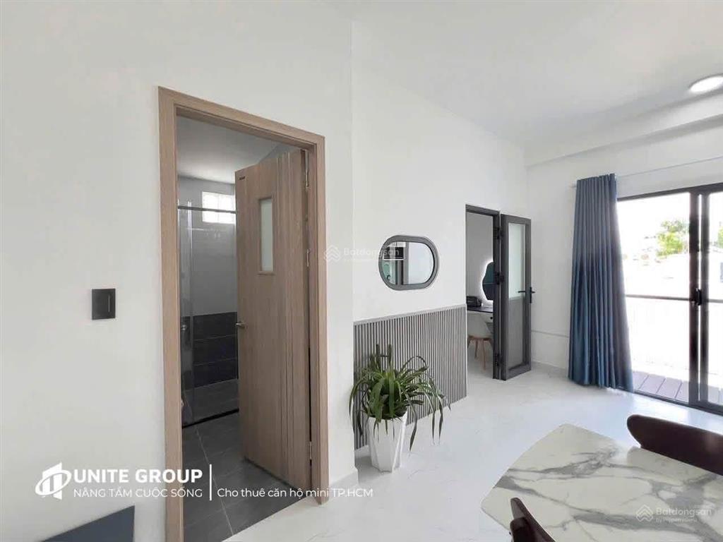 Căn hộ 1pn ban công sẵn nội thất cơ bản, nguyễn ảnh thủ