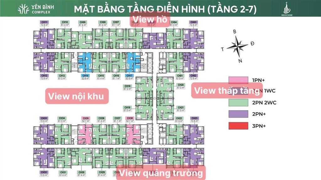 Chính chủ cần bán gấp căn hộ 68m2 tầng trung đẹp, ban công hướng mát, giá 1.68 tỷ, 0963 933 ***