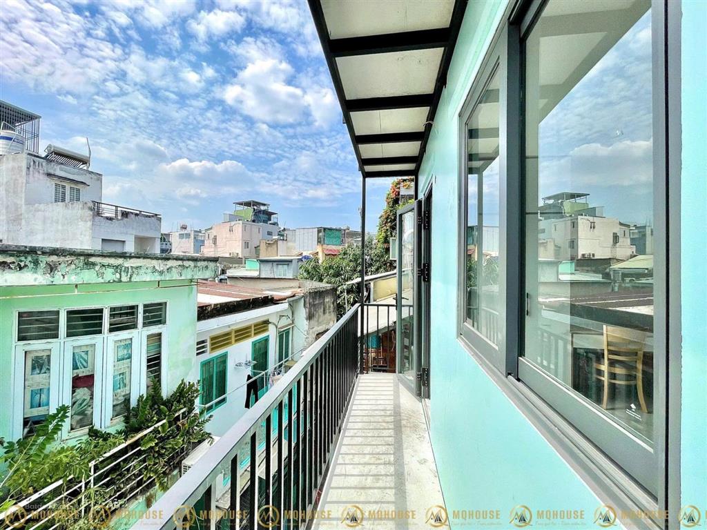 1pn ban công ngay ngã 5 chuồng chó, full nội thất, khu an ninh, dân trí cao