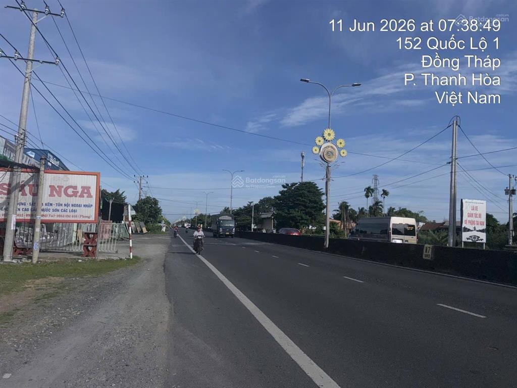 Cho thuê nhà xưởng 4.500m²  mặt tiền quốc lộ 1a phường thanh hòa, đồng tháp