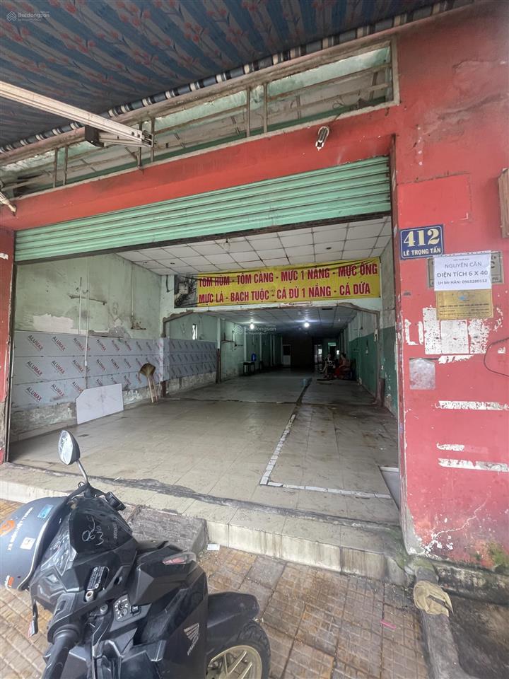 Cho thuê nhà mặt tiền lê trọng tấn, 6m x 40m