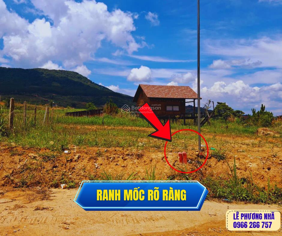 Đất đông thanh cách đà lạt 16km  5x25  gần full thổ cư  sổ sẵn  đường bê tông