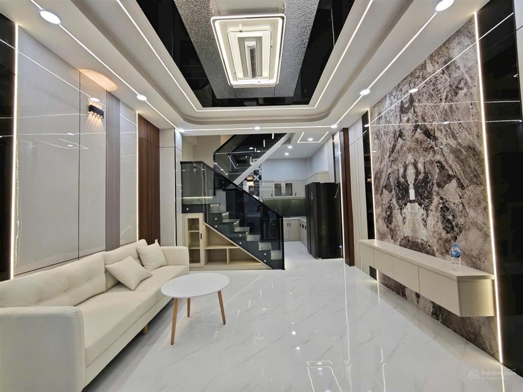 Bán nhà lê văn quới ngã tư bốn xã tặng full nội thất 4 x 9 (36m2) 2 tầng giá 4txx