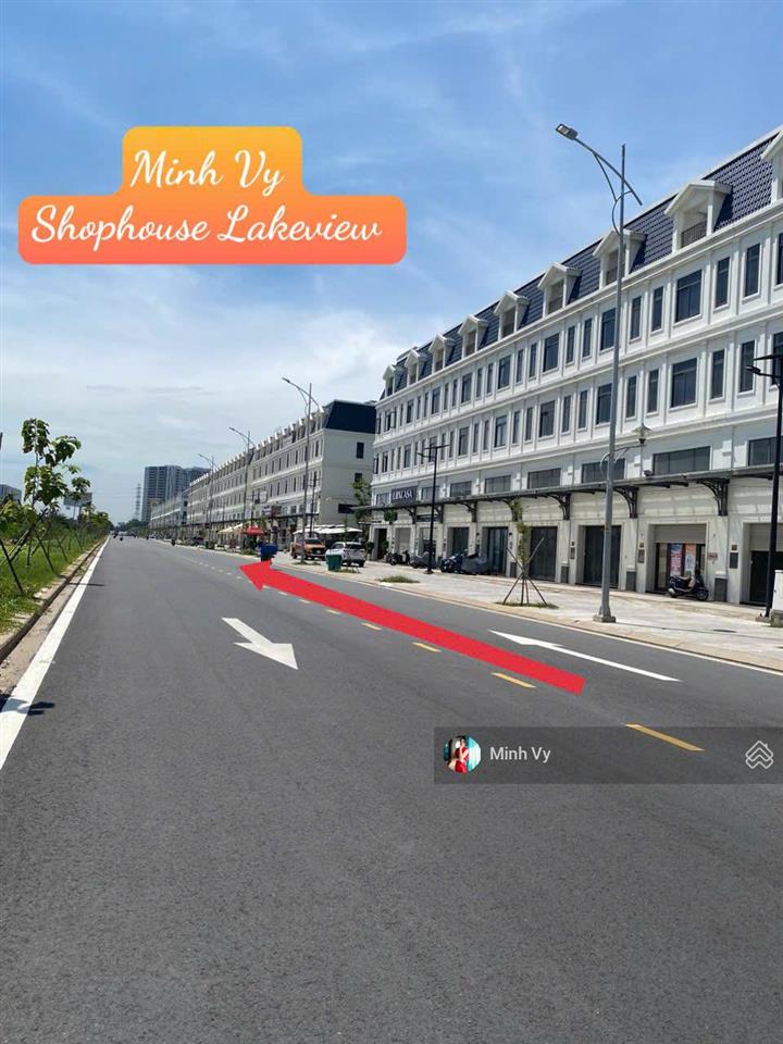 Shophouse góc công viên song hành lakeview city hoàn thiện có thang máy đẹp, giá chỉ 45tr/th