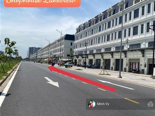 Shophouse góc công viên song hành lakeview city hoàn thiện có thang máy đẹp giá chỉ 45tr/th
